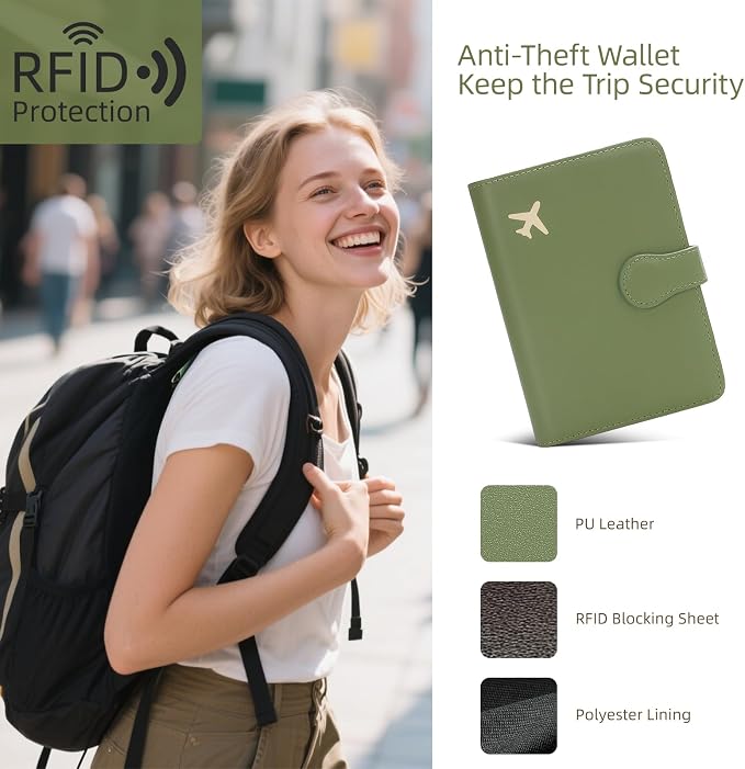 ZOPPEN Passport Holder for Travel, Passport Wallet Case, Rfid Travel Wallet - Image 4