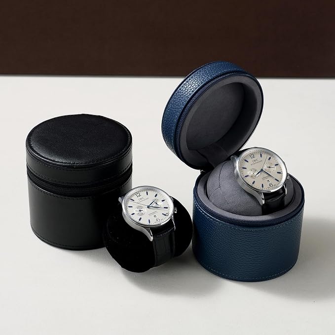 Oirlv Luxury Leather Watch Travel Case Single Watch Case - Image 3
