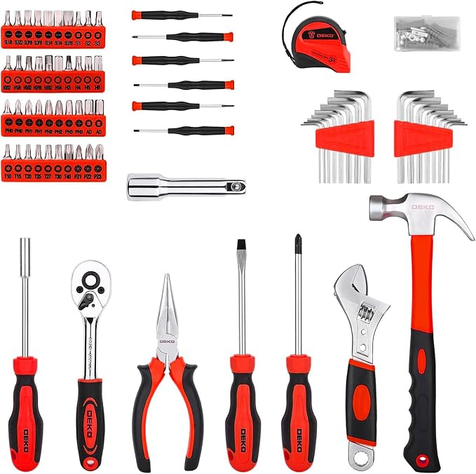 DEKOPRO Tool Set:158 Piece Home Tool Kit, Household Basic Repair Tool Set Comes - Image 3