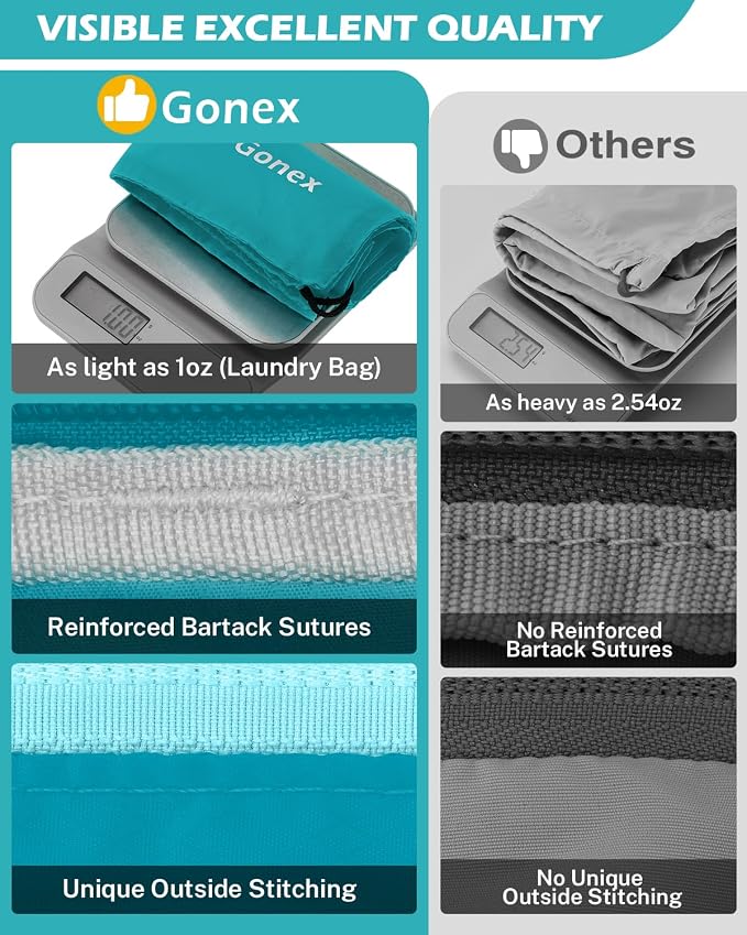 Compression Packing Cubes, Gonex Extensible Storage Mesh Bags Organizers - Image 6