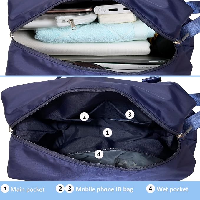 Travel Duffle Bag, Waterproof Sport Tote Gym Bag - Image 4