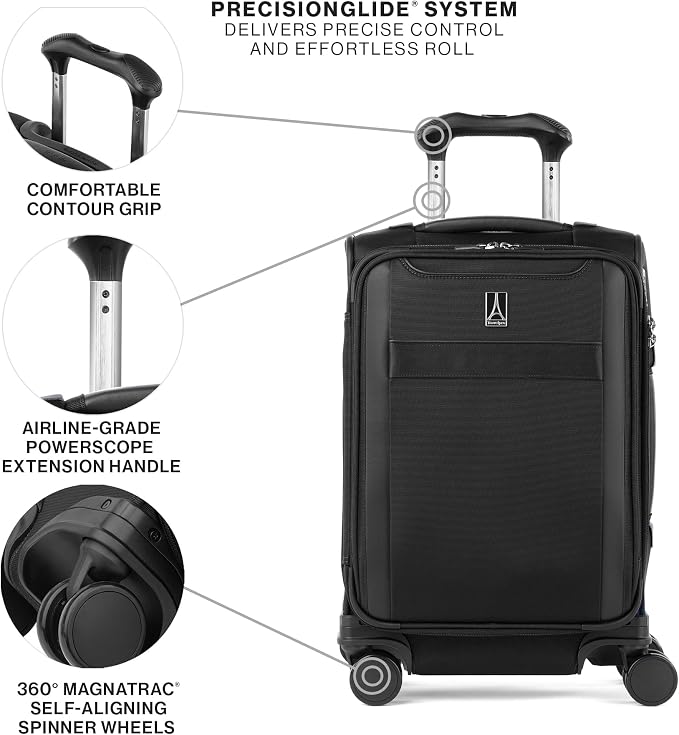 Travelpro VersaPack+ Lightweight Softside Expandable Carry on Luggage, 8 - Image 7