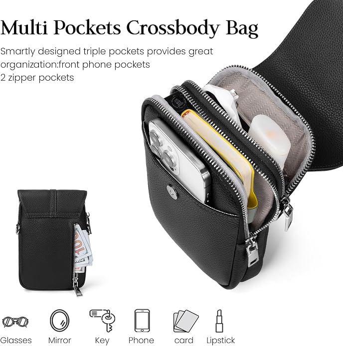 befen Genuine Leather Small Crossbody Bags - Image 4