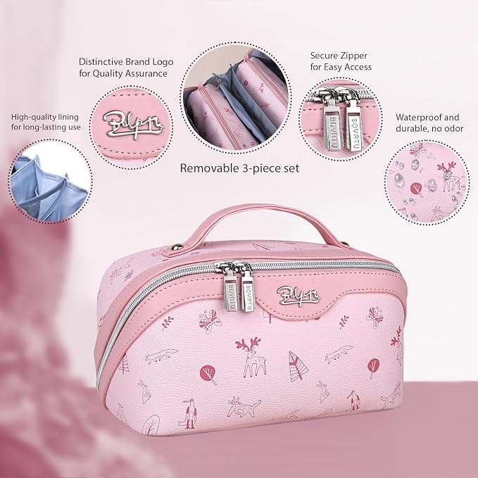 BOYATU Travel Makeup Bag Cosmetic Bags - Image 2