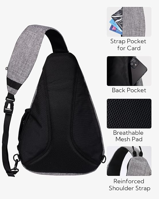 WATERFLY Large Crossbody Sling Bag: Over Shoulder Backpack Daypack Casual Cross - Image 5
