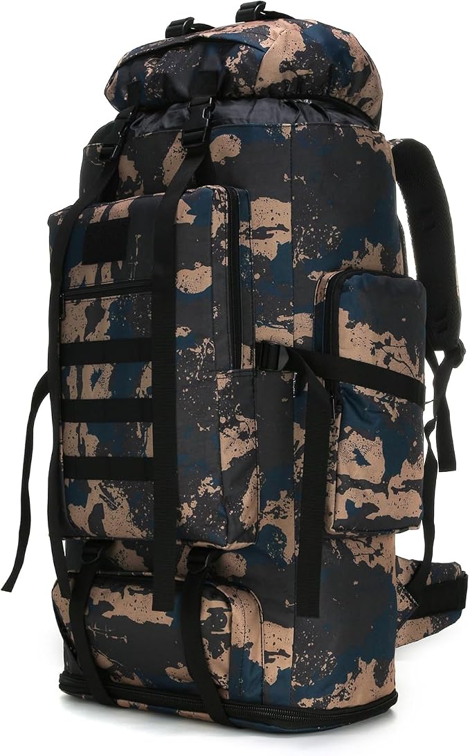 Hiking Backpack for Men 70L/100L Camping Backpack Military Rucksack Molle 3 by W+WINTMING