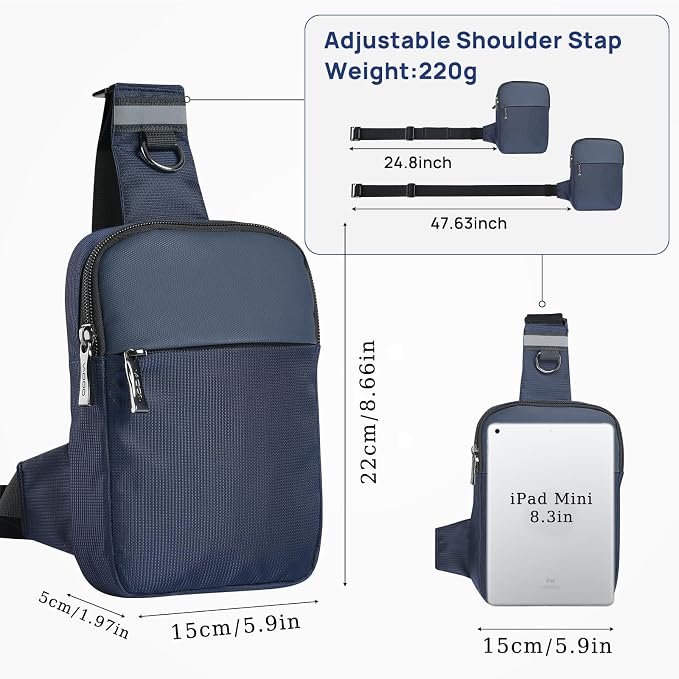 VADOO Mini Sling Bag for Men Women, Small Crossbody Bag - Image 4