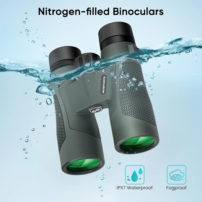 WOSPORTS 10x42 Binoculars for Adults - Image 3