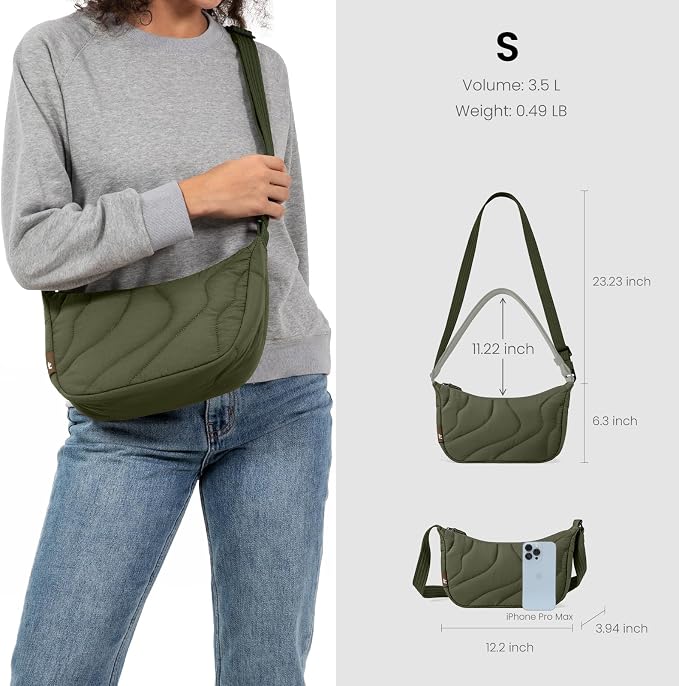 tomtoc 3.5L Puffer Sling Crossbody Bag - Image 3