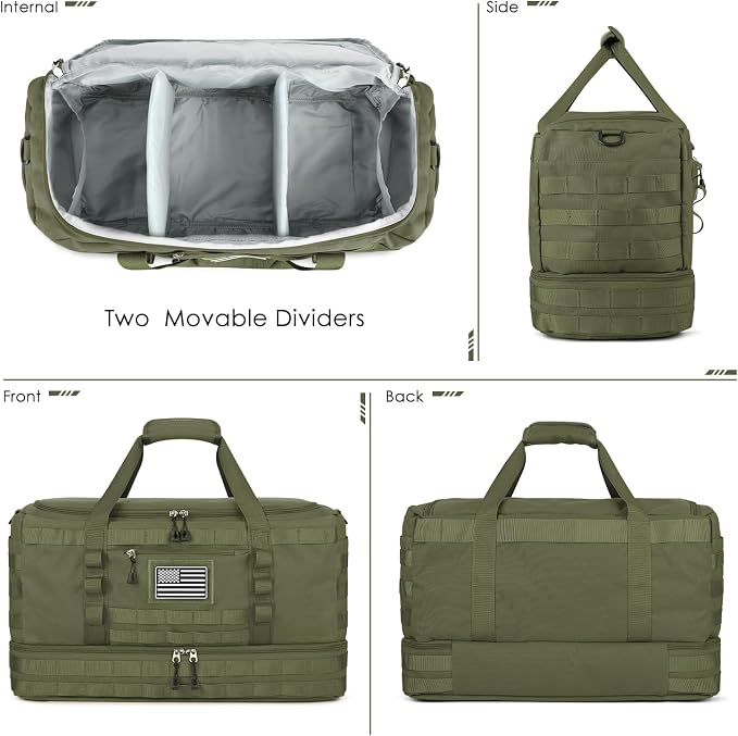 ETRONIK Travel Bag for Men Women, Gym Bag & Tactical Duffle Bags for Travel - Image 6