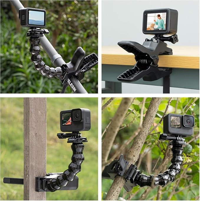 Jaws Flex Super Clamp Mount Gooseneck Tripod Desk Table Strolle Vlog Video - Image 6