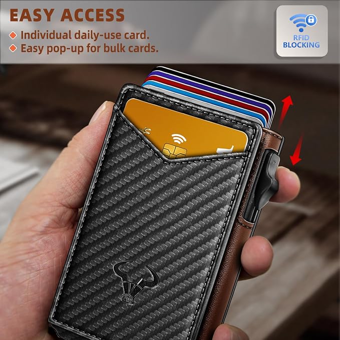 BULLIANT Men Wallet, Money Clip Wallet Slim - Image 4