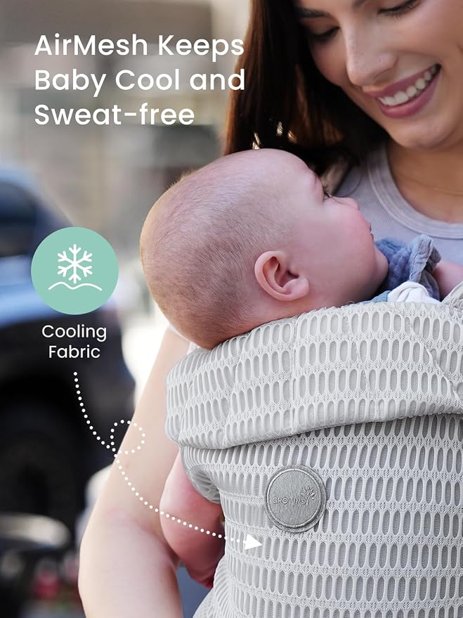Grownsy Baby Carrier Newborn to Toddler, Ergonomic & Cozy Wraps - Image 2