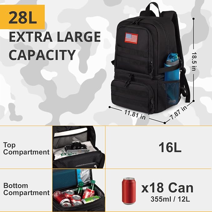 Tactical Double Deck Cooler Backpack - Image 6