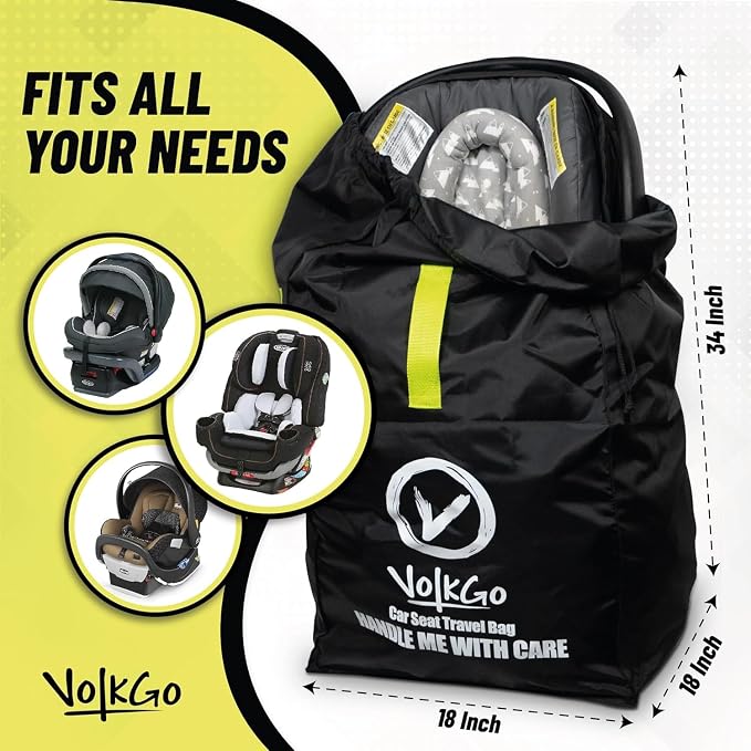 V VOLKGO Car Seat Travel Bag For Airplane - Image 4