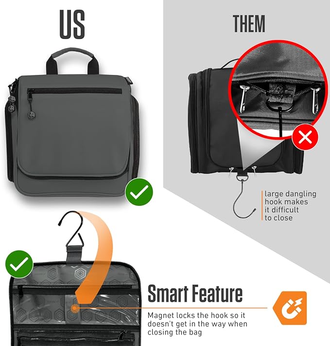 VENTURE 4TH Hanging Travel Toiletry Bag - Image 6