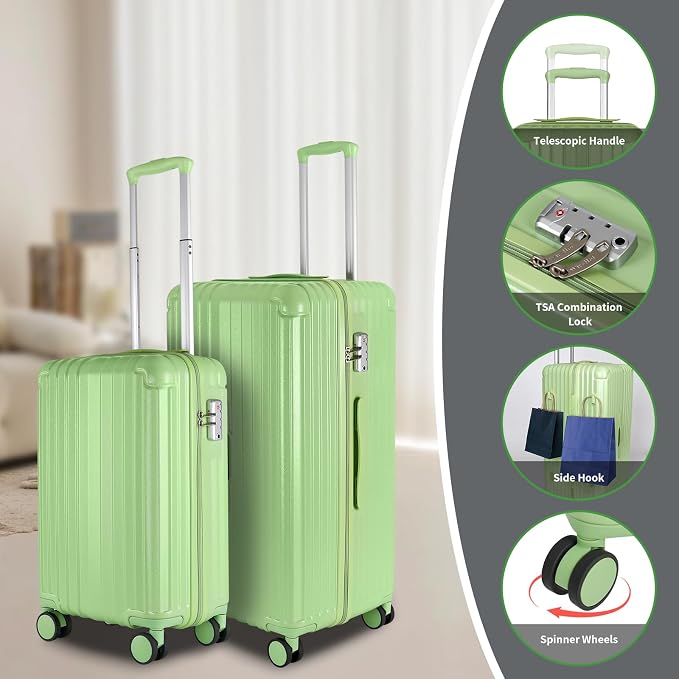 Carry-on 20 Inch and 28 Inch Square Thickened ABS+PC Hard Shell luggage - Image 6