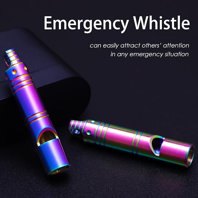 Whistle Emergency Titanium Whistle, Survival Loud Whistle Safety Whistle - Image 2