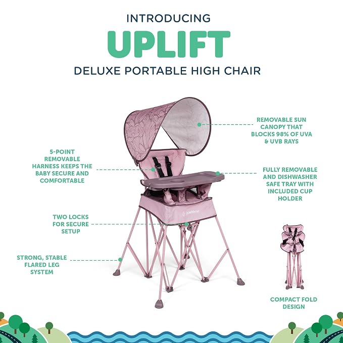 Baby Delight Go with Me Uplift Deluxe Portable High Chair | Travel High Chair | - Image 3