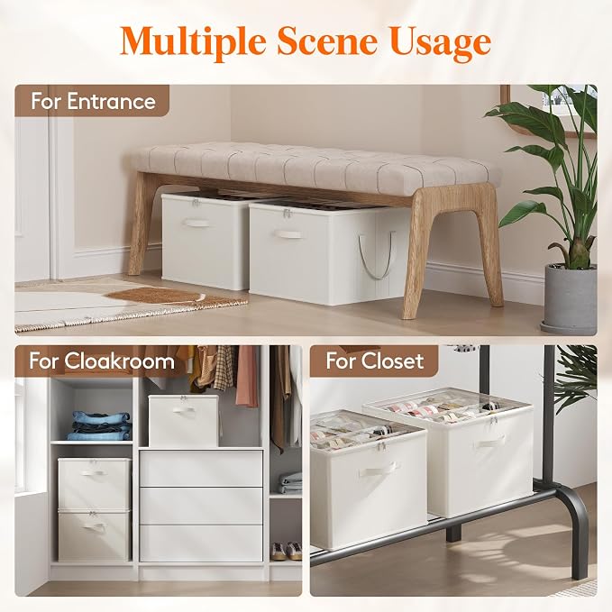 Lifewit Shoe Storage Organizer for Closet, Fits 12-16 Pairs, Large Shoe Box - Image 8