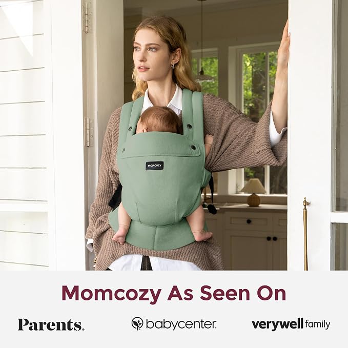 Momcozy Baby Carrier with Natural Cotton Linen, Built to Last, Ergonomic Design - Image 6