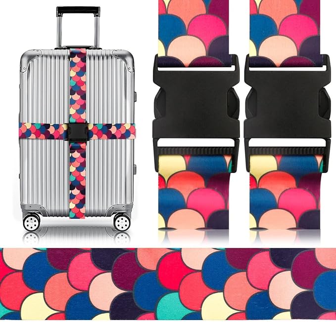 Adjustable Travel Luggage Strap Suitcase Belt Travel Bag Accessories 1.96 in W by Gutsdoor