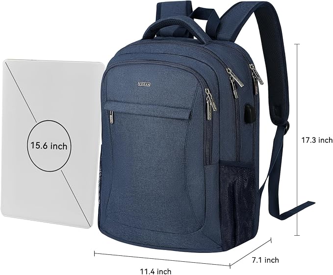 Voova Travel Laptop Backpack, Business Work Laptop Backpack - Image 6