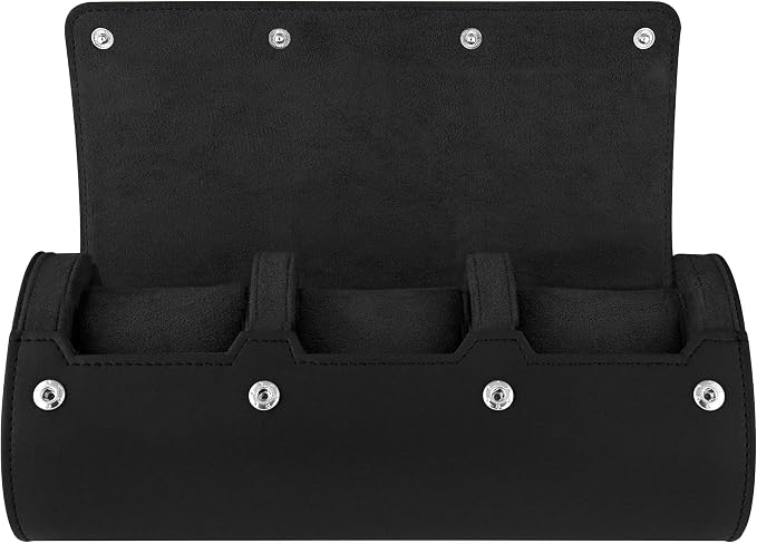 Barton Leather Watch Roll for 3 Watches | Convenient Organizer Case for Travel - Image 5