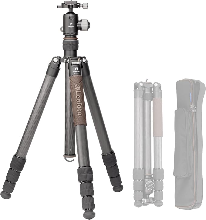 Portable Travel Tripod, Carbon Fiber Camera Tripod by Leofoto