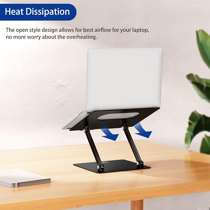 BESIGN LS10 Aluminum Laptop Stand, Ergonomic Adjustable Notebook Stand - Image 5