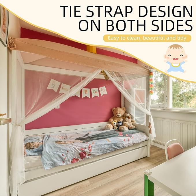 4 Corners Mosquito Net for Mosquiteros para Camas Bed Canopies Netting Bed - Image 5