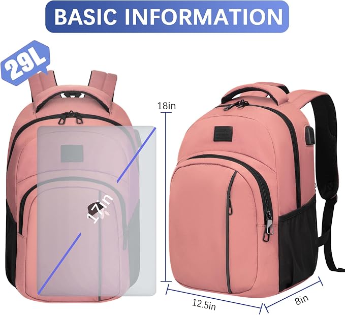 LARIPOP Travel Laptop Backpack, 15.6 Inch Business Laptop backpack - Image 5