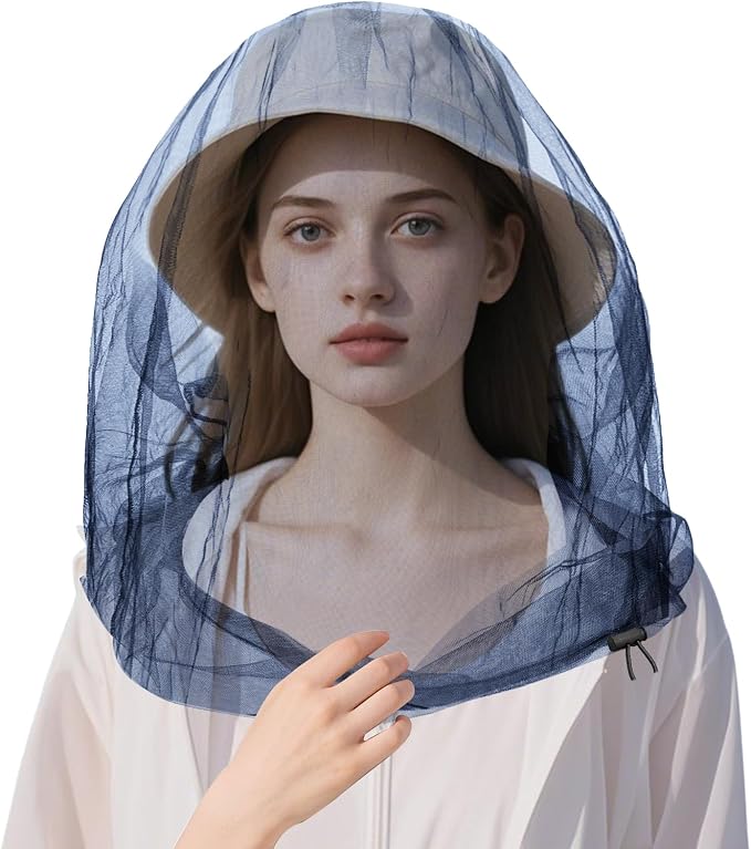 Oversized Mosquito Net 42 x 25 Inches Ultra Large Mosquito Head Net Face Neck by Unknown