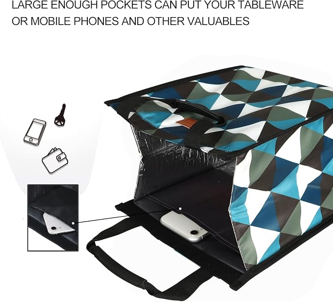 Lunch Bags for Women Insulated Reusable Lunch Tote - Image 6