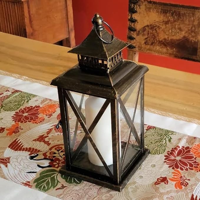 DECORKEY Lantern Decorative Indoor & Outdoor, Large Hanging Candle Lanterns - Image 9