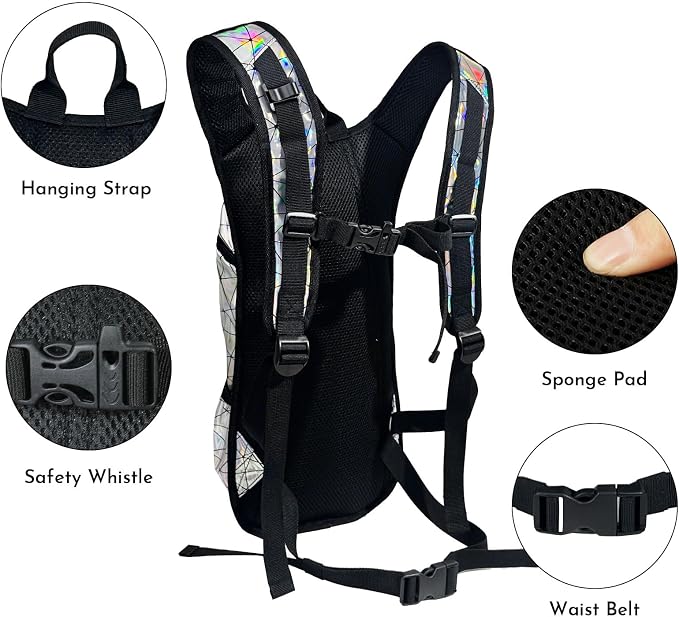Reflective Hydration Backpack, Hydration Pack - Image 3