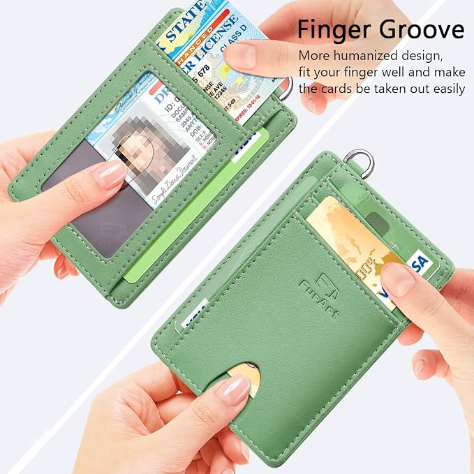 FurArt Slim Minimalist Wallet, Front Pocket Wallets, RFID Blocking, Credit Card - Image 3