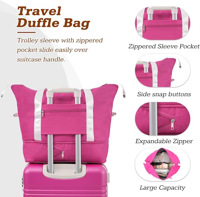 Merax Suitcase Set 24 inches Expandable Luggage - Image 4
