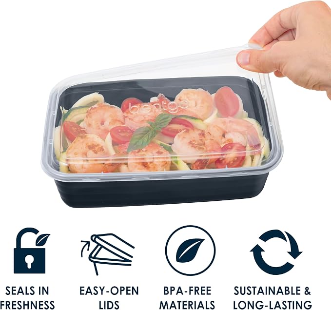 Bentgo 20-Piece Lightweight, Reusable BPA-Free 1-Compartment Containers - Image 4