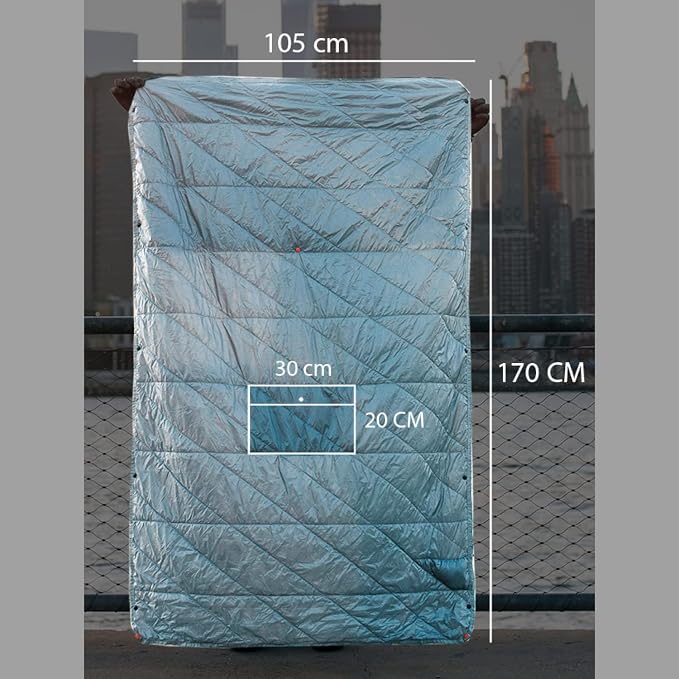 Gravel Layover Travel Blanket – Ultra-Light, Compact Down Alternative - Image 3