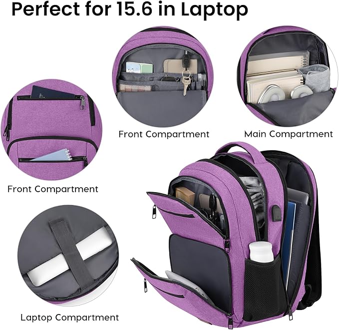 Backpack for Girls Women, School Backpack for Teen Boys, Lightweight Casual - Image 2