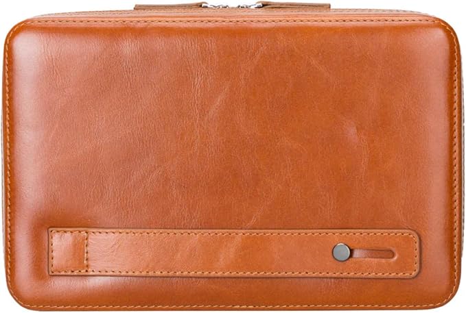 Medicine Handmade Leather Cable Organizer Bag – Full-Grain Leather Travel Tech - Image 2