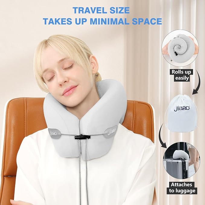 Travel Pillow, Neck Pillow Airplane, Plane Pillow Memory Foam Travel Neck Pillow - Image 5