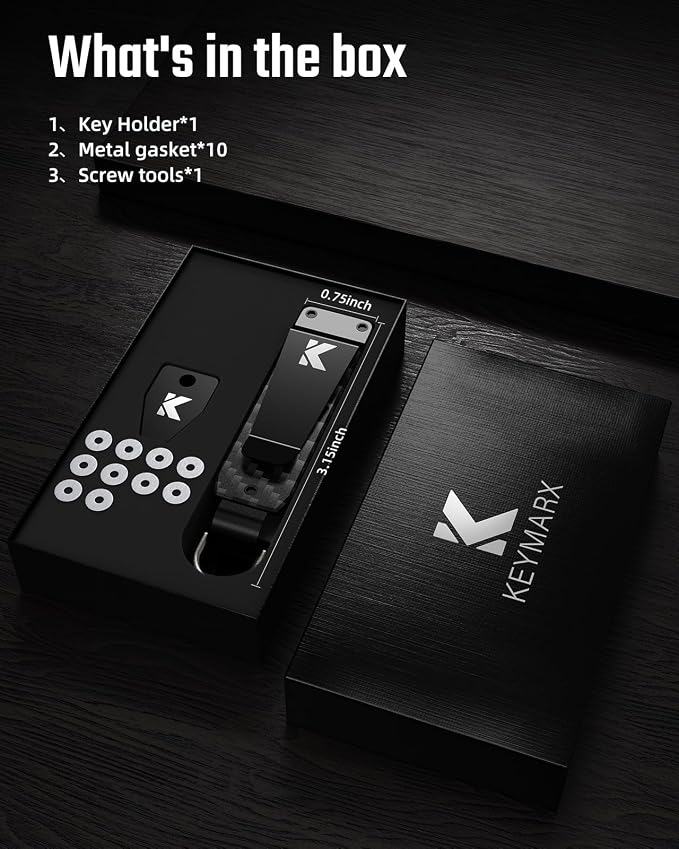 Key Organizer for Men Compact Key Holder Minimalist Key Case Metal Key Chain - Image 6