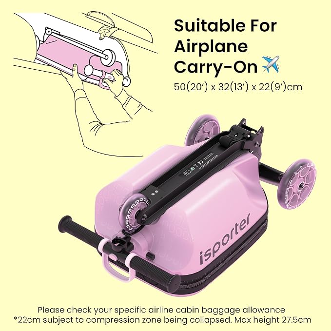 iSporter Luggage Scooter for Kids Ages 2-5 | Ride-On Suitcase Scooters for Boys - Image 7
