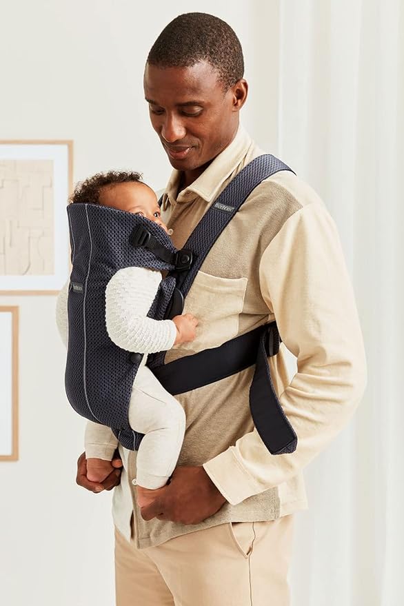 BabyBjörn Baby Carrier Mini, Anthracite, 3D Mesh | Newborn Carrier, Easy-to-Use - Image 5