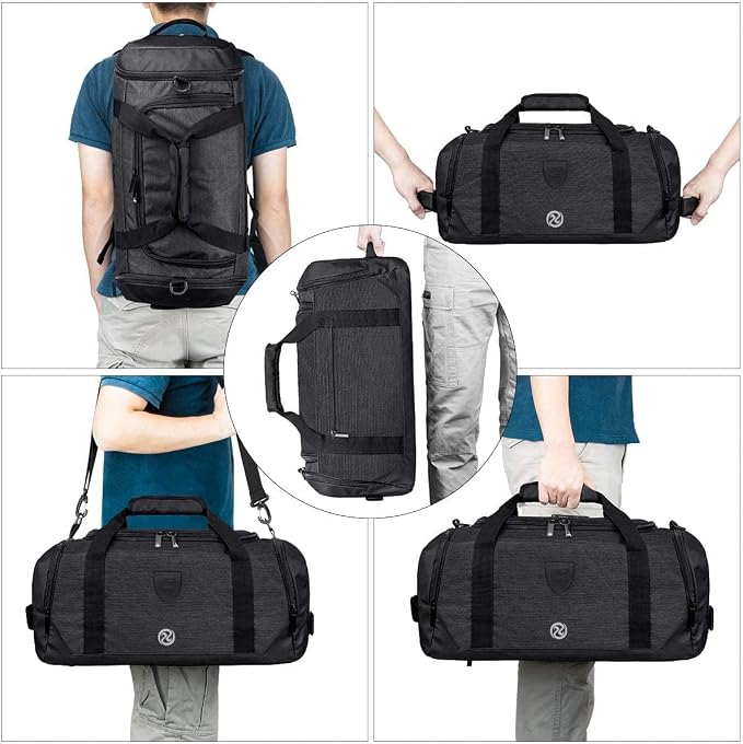Gym Duffle Bag Backpack Waterproof Sports Duffel Bags Travel Weekender Bag - Image 7