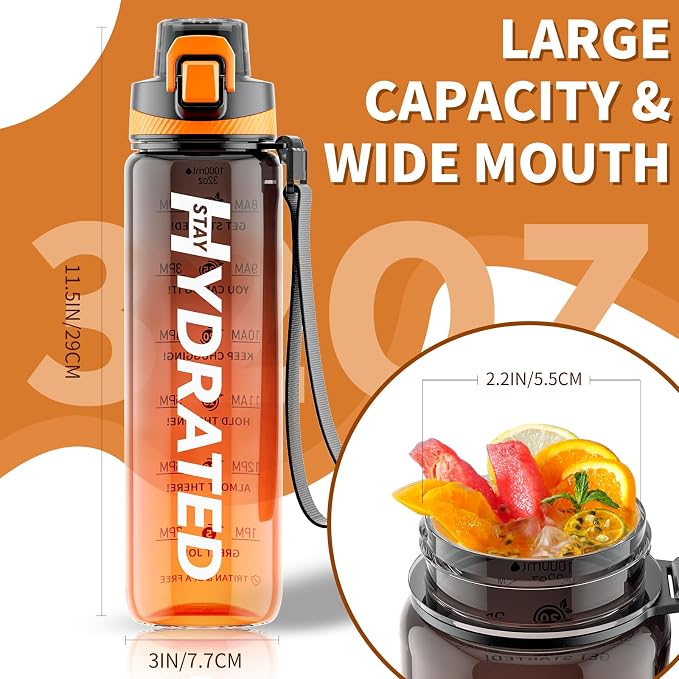 Water Bottle, 32 oz Motivational Water Bottles - Image 7