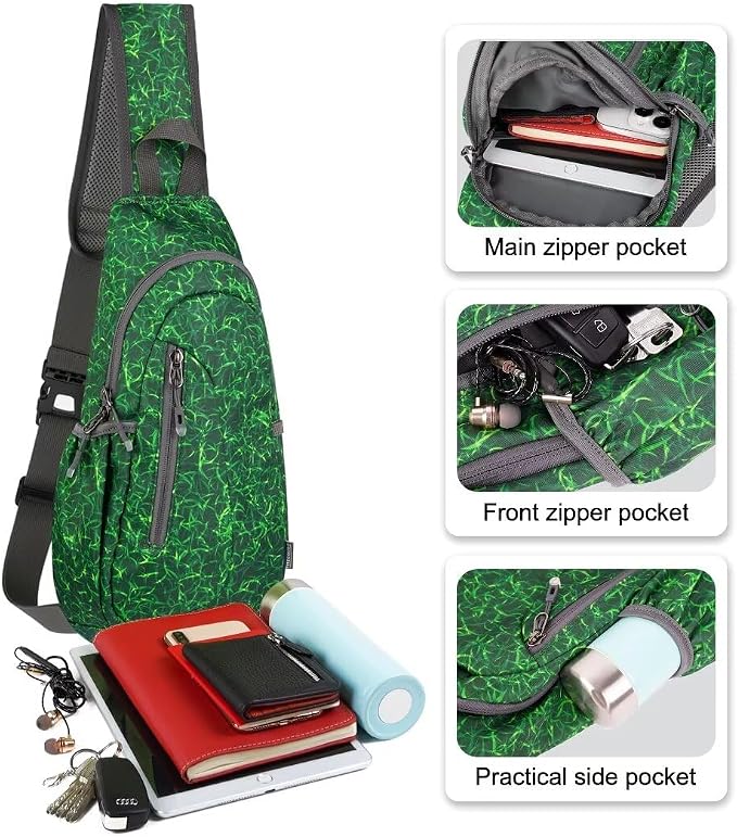 TITECOUGO Small Sling Bag, Lightweight Crossbody Backpack - Image 2