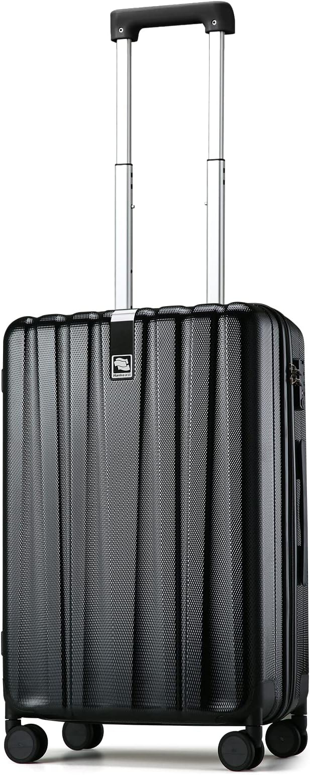 Hanke 20 Inch Carry On Luggage 22x14x9 Airline Approved Lightweight PC Hard by Hanke